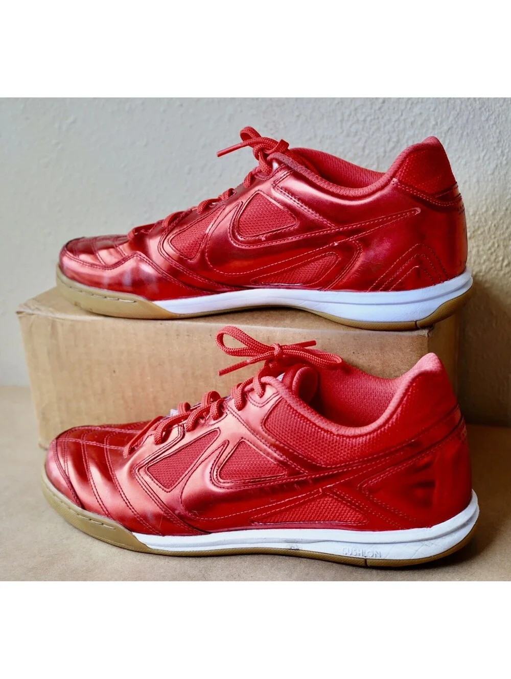 Size 11 - Nike Gato LV8 Metallic Light Crimson Mens